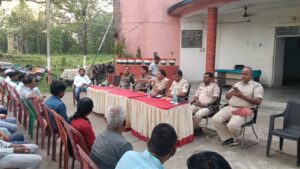 सिल्ली थाना में बकरीद को लेकर शान्ति समिति की हुई बैठक।